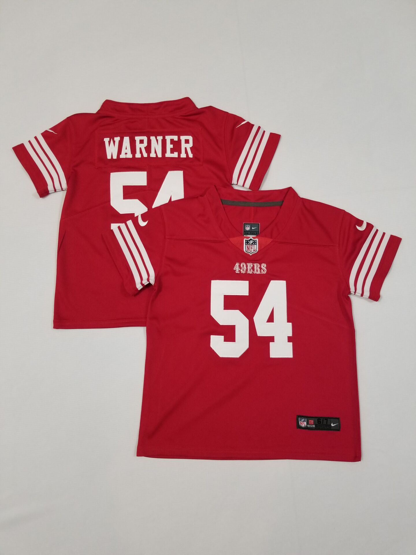 Baby San Francisco 49ers #54 Warner red 2024 NFL NIKE jersey